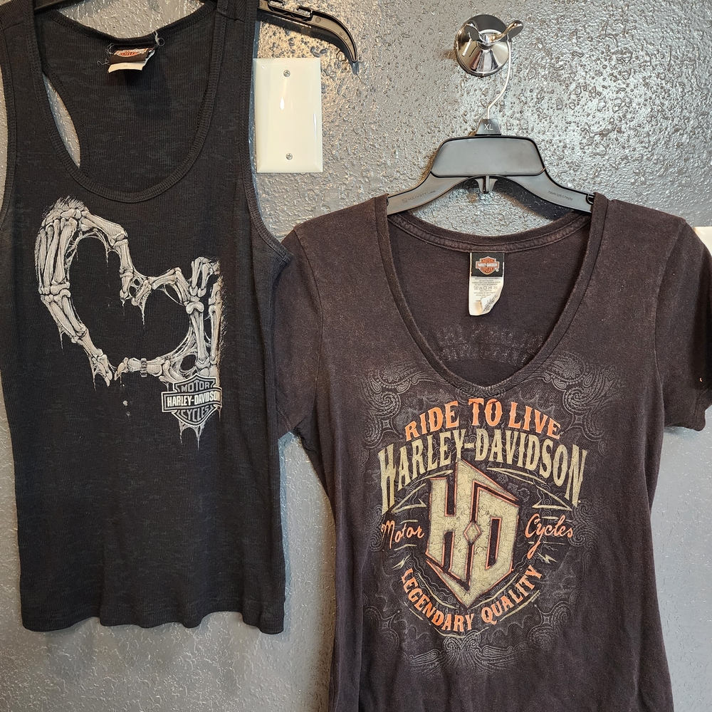 Harley-Davidson Black Tank and Tee